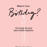 Ann Taylor HTML Email Birthday Campaign Signup