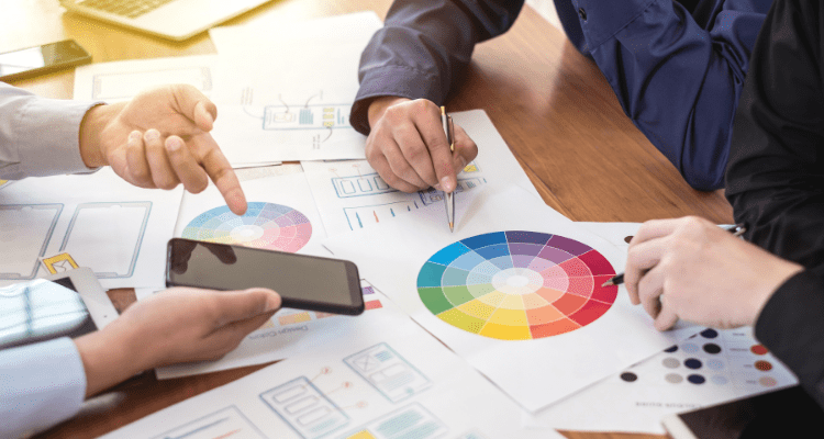 Using the color wheel to design your brand colors and identity
