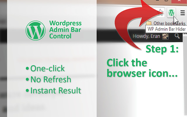 WordPress Admin Bar Control Extension for Chrome