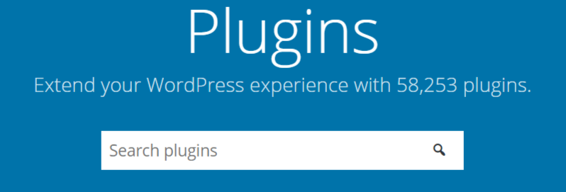WordPress has over 50,000 free plugins